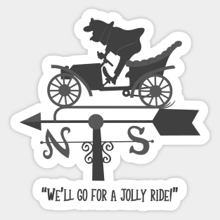 Mr. Toad's Weather Vane Sticker